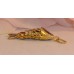 Vintage Cloisonne Enamel Articulated Fish Pendant Purple & Gold Tone Koi lot #5